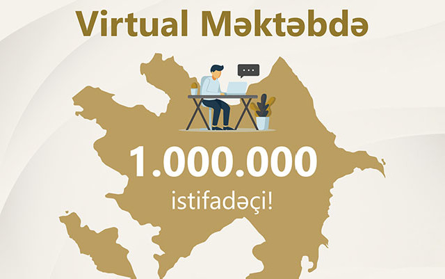 “Virtual məktəb”ə qoşulanların sayı 1 milyon oldu