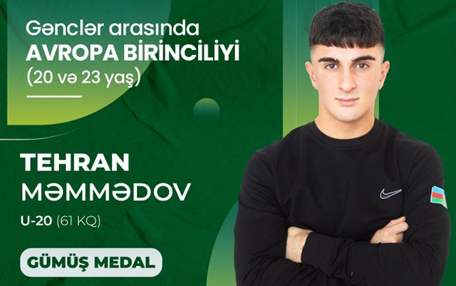Tehran Məmmədov Avropa birinciliyində 3 medal qazandı