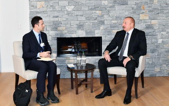İlham Əliyev Davosda daha bir görüş keçirdi