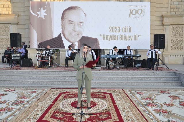 Saatlıda Ümummilli lider Heydər Əliyevin 100 illik yubileyi ilə əlaqədar konsert tədbiri keçirilib