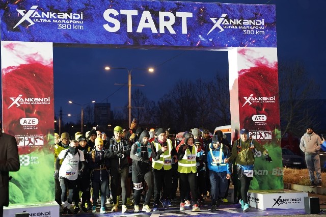 Xankəndi - Bakı ultra marafonuna start verilib - VİDEO