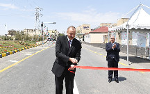 Prezident Lökbatan-Qobu yolunun açılışında