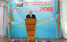 Prezident 2018-in idman yekunlarına həsr olunan mərasimdə