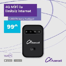 Azercell yeni 4G MiFi kampaniyasını elan edir