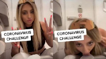Bu qızlar koronavirusla bağlı iyrənc çellencə start verdi – Video