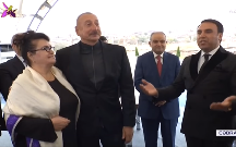 Prezident Cəbrayılda kövrəldi - Video