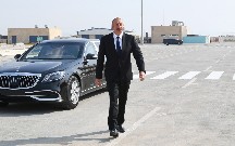 Prezident Hacı Zeynalabdin Tağıyevin abidəsinin açılışını etdi - Fotolar
