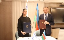 Azərbaycanla İsrail arasında hava əlaqələri haqqında saziş imzalandı - Fotolar