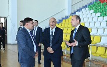 Elm və təhsil naziri Qusar Olimpiya İdman Kompleksini ziyarət edib