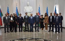 Heydər Əliyev Siyasi Məktəbinin iştirakçıları DTX Akademiyasında - Fotolar