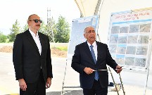 Prezident Əhmədbəyli-Füzuli-Şuşa yolunun tikintisi ilə tanış oldu - Video - Fotolar