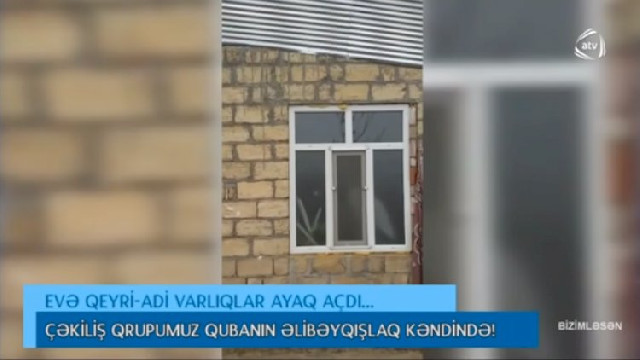 Qubada çəkilmiş ŞOK görüntülər: Qeyri-adi varlıqlar evə ayaq açdı - Video