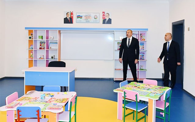 İlham Əliyev daha bir məktəbin açılışına qatıldı - Fotolar