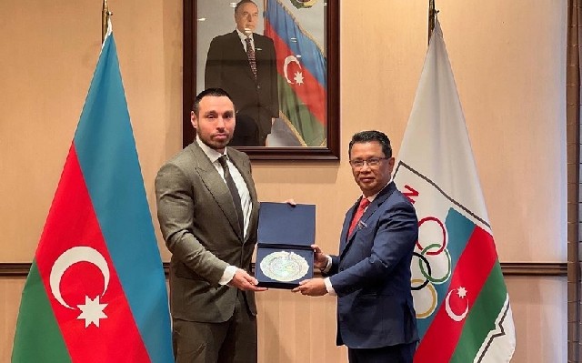 Azər Əliyev Malayziya Olimpiya Şurasının prezidenti ilə görüşüb