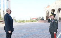 Prezident Ramil Usubovla açılışda - Foto