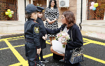 Mehriban Əliyeva uşaq bağçasının açılışında - Fotolar