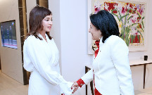Mehriban Əliyeva Zurabişvili ilə görüşdü - Fotolar