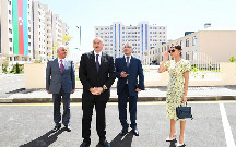 Prezidentlə xanımı yeni kompleksin açılışında - Fotolar