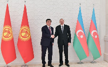 Prezident Jeenbekovla görüşdü - Fotolar