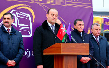 “Xaliq Faiqoğlu” Bakıya yeni gətirilmiş avtobusları təqdim etdi - Fotolar