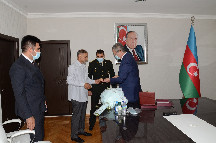 Vətən Müharibəsi Qəhrəmanı kapitan Abdullayev Rəşad Arif oğlunun medalı ailəsinə təqdim edildi